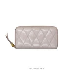 🔴 Givenchy Zip Long Wallet - Blush Quilted Leather Gold